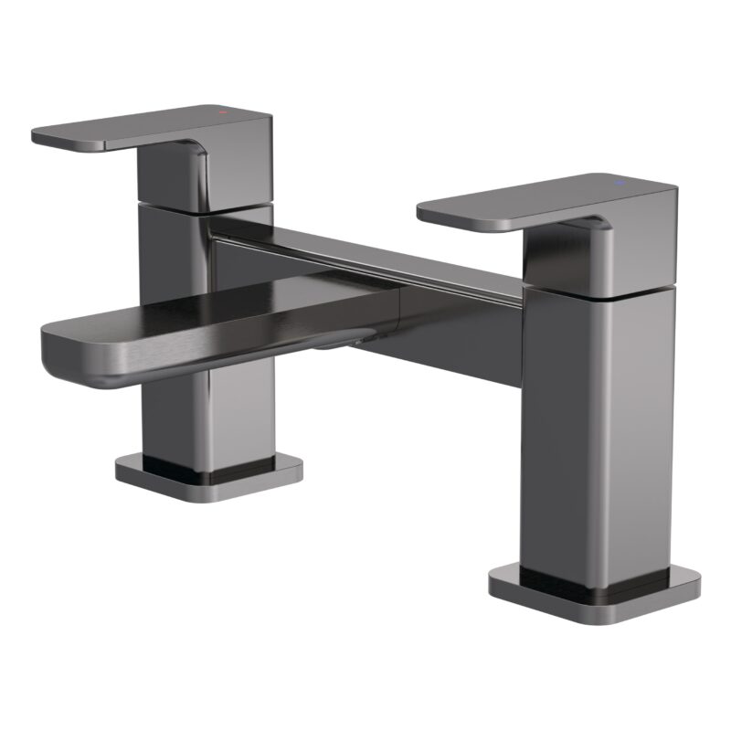 Nuie Windon Brushed Pewter Deck Mounted Bath Filler Nuie Windon Brushed Pewter Deck Mounted Bath Filler