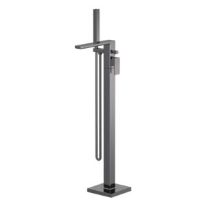 Nuie Windon Brushed Pewter Freestanding Bath Shower Mixer