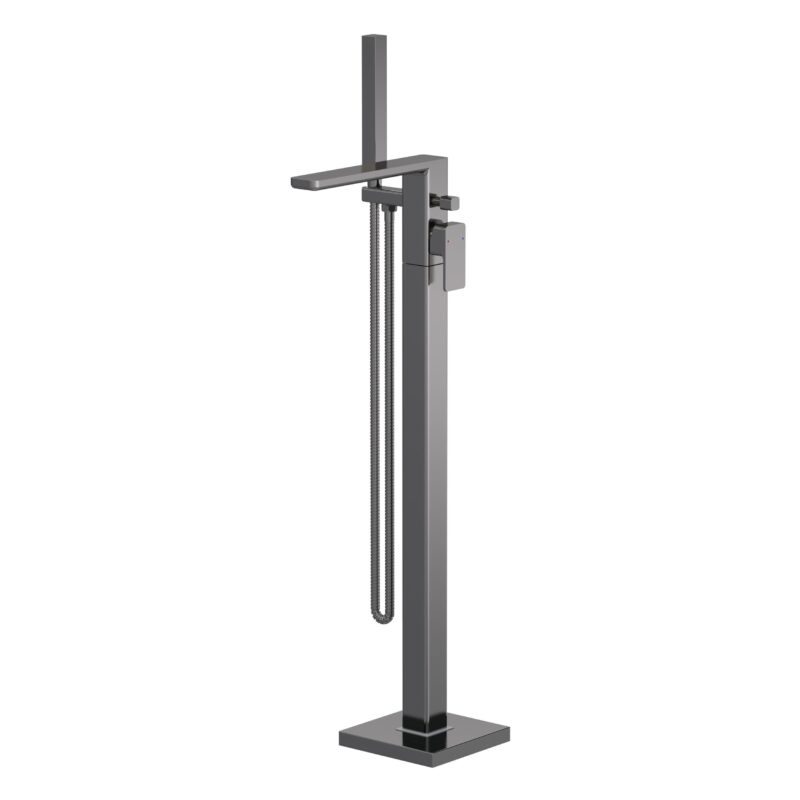 Nuie Windon Brushed Pewter Freestanding Bath Shower Mixer Nuie Windon Brushed Pewter Freestanding Bath Shower Mixer