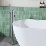 Nuie Windon Brushed Pewter Freestanding Bath Shower Mixer