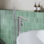 Nuie Windon Brushed Pewter Freestanding Bath Shower Mixer