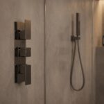 Nuie Windon Brushed Pewter Triple Thermostatic Shower Valve