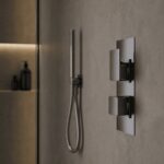 Nuie Windon Brushed Pewter Twin Thermostatic Shower Valve