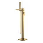 Nuie Windon Brushed Brass Freestanding Bath Shower Mixer