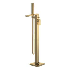 Nuie Windon Brushed Brass Freestanding Bath Shower Mixer