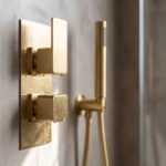 Nuie Windon Brushed Brass Twin Thermostatic Shower Valve