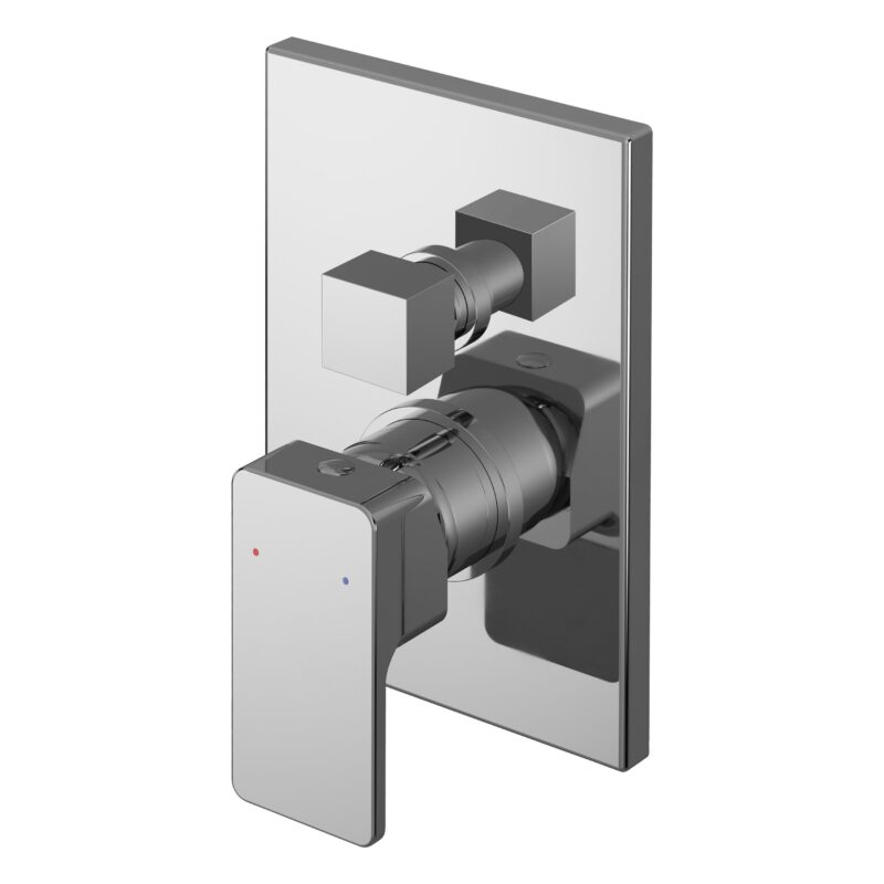 Nuie Windon Chrome Single Lever Manual Shower Valve with Diverter Nuie Windon Chrome Single Lever Manual Shower Valve with Diverter