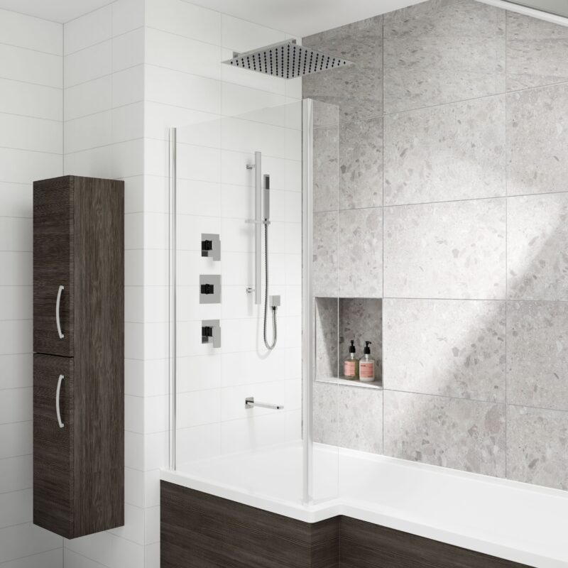 Nuie Windon Chrome Single Lever Manual Shower Valve with Diverter