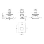 Nuie Windon Chrome Thermostatic Temperature Control Valve