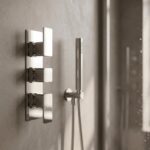 Nuie Windon Chrome Triple Thermostatic Shower Valve with Diverter