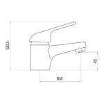 Parkbrook Upsilon Mono Basin Mixer & Waste Chrome