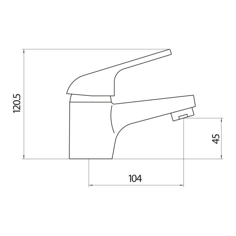 Parkbrook Upsilon Mono Basin Mixer & Waste Chrome