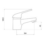 Parkbrook Upsilon Bath Filler Chrome