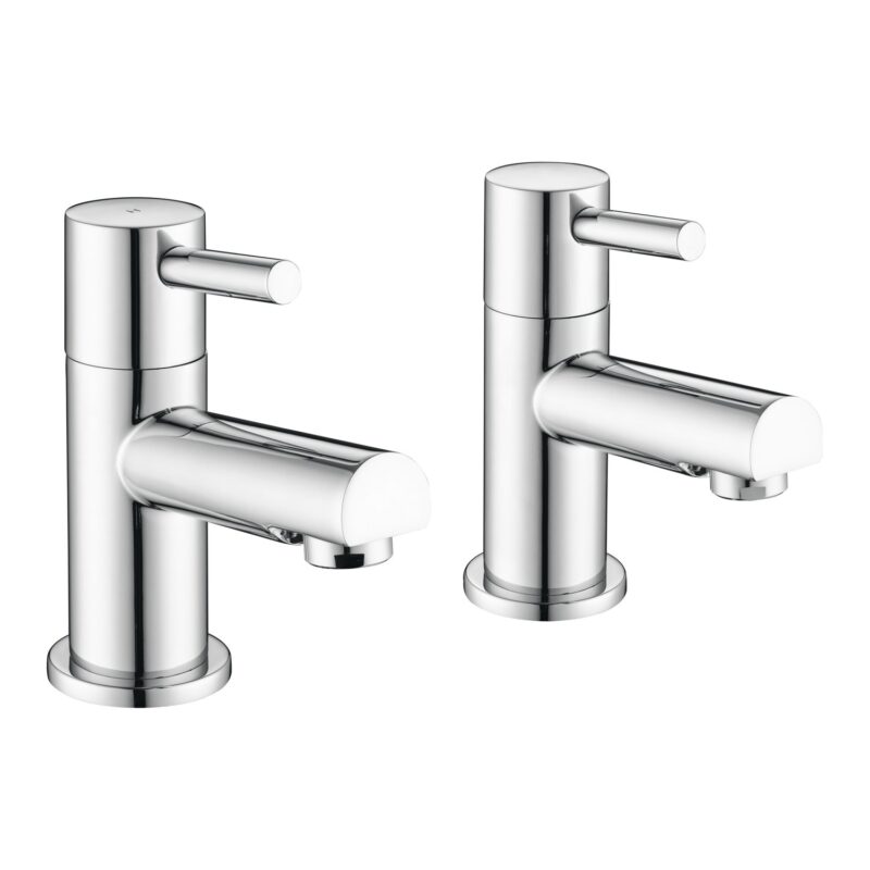 Parkbrook Phi Pair of Basin Taps Chrome Parkbrook Phi Pair of Basin Taps Chrome