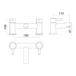 Parkbrook Phi Bath Filler Chrome
