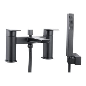 Parkbrook Chi Bath Shower Mixer with Shower Handset Black