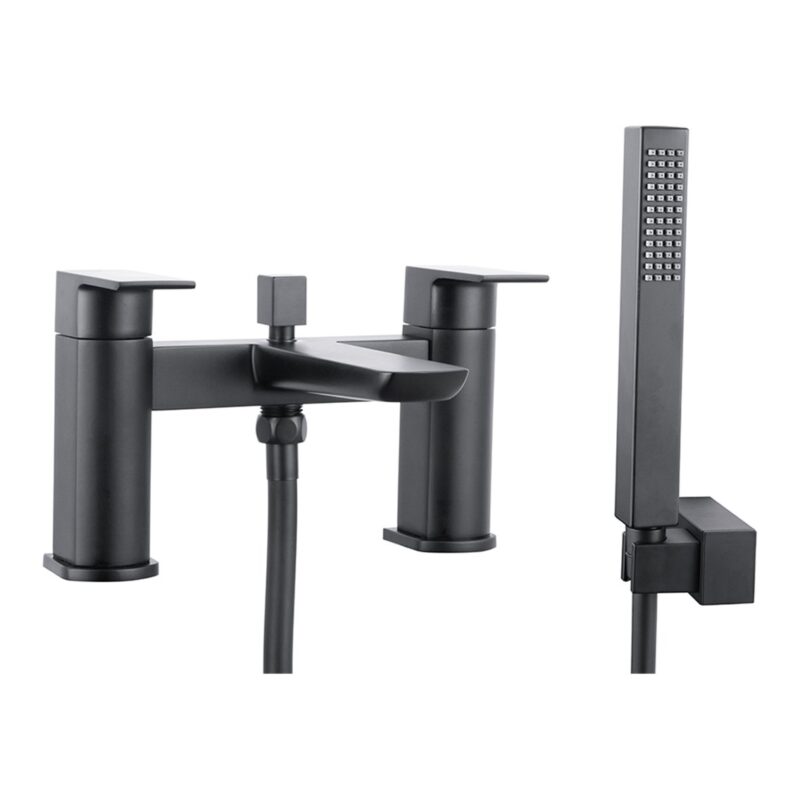 Parkbrook Chi Bath Shower Mixer with Shower Handset Black Parkbrook Chi Bath Shower Mixer with Shower Handset Black