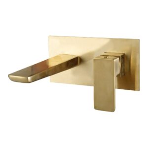 Parkbrook Chi Wall Mounted Bath Filler Brushed Brass
