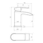 Parkbrook Psi Mono Basin Mixer & Waste Chrome