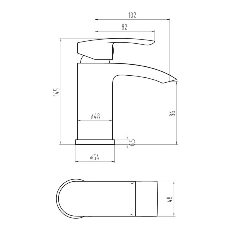 Parkbrook Psi Mono Basin Mixer & Waste Chrome