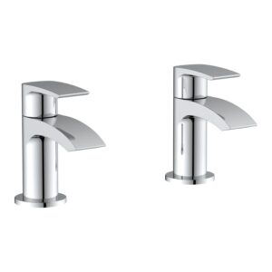 Parkbrook Psi Pair of Basin Taps Chrome