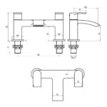 Parkbrook Psi Bath Filler Chrome