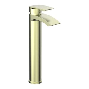 Parkbrook Psi Tall Mono Basin Mixer & Waste Brushed Brass