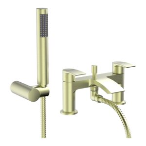 Parkbrook Psi Bath Shower Mixer with Hand Shower Brushed Brass