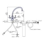 Perrin & Rowe Etruscan Sink Mixer with Filtration Chrome
