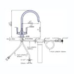 Perrin & Rowe Langbourn Lever Sink Mixer with Filtration Chrome
