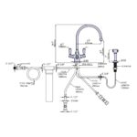 Perrin & Rowe Phoenician Sink Mixer with Filtration & Rinse, Pewter