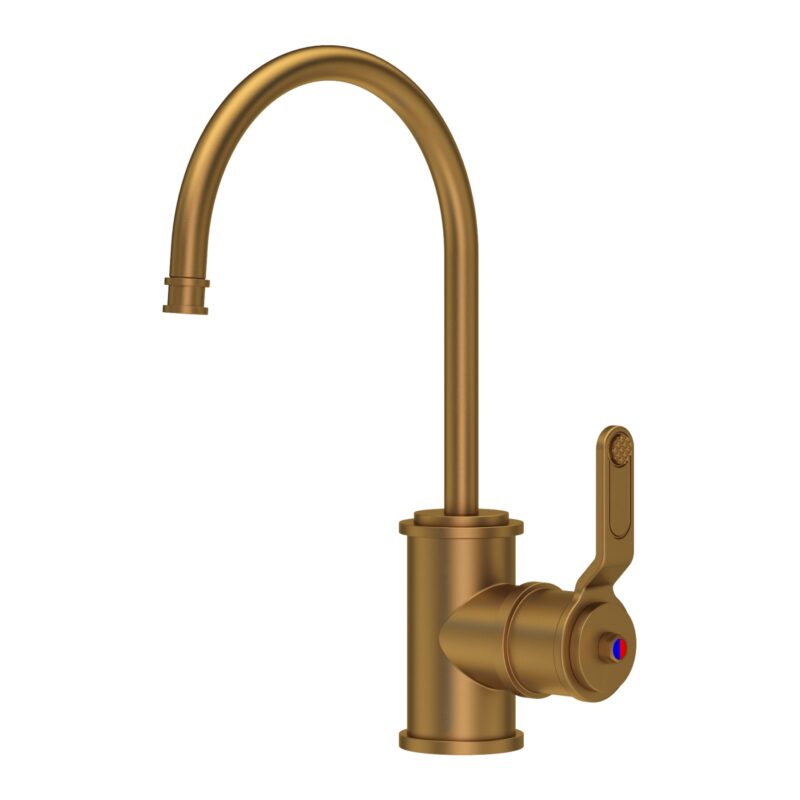 Perrin & Rowe Armstrong Mini Instant Hot Water & Cold Filter Tap Aged Brass