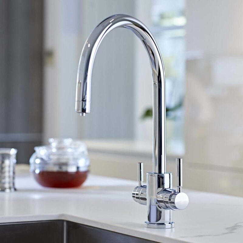 Perrin & Rowe Juliet 3-In-1 Instant Hot Water Tap C-Spout