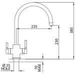 Perrin & Rowe Phoenix 3 In 1 C Spout Kettle Hot Water Tap Nickel