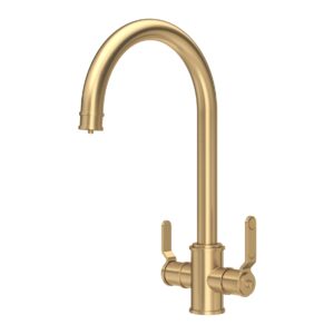 Perrin & Rowe Armstrong 3-in-1 Instant Hot Water Tap Satin Brass