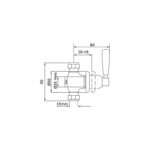 Perrin & Rowe Contemporary Single 1/2" Wall Valve, Lever