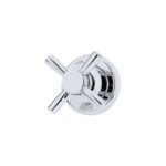 Perrin & Rowe Contemporary Single 1/2" Wall Valve, Cross
