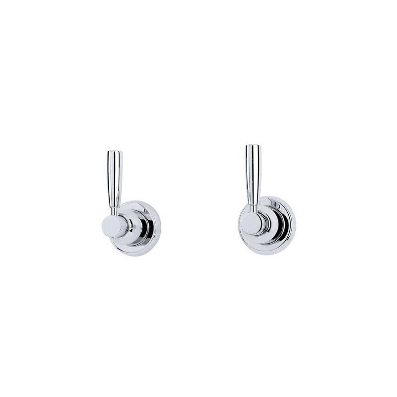 Perrin & Rowe Contemporary Lever 1/2" Wall Valves, Pair Perrin & Rowe Contemporary Lever 1/2" Wall Valves, Pair