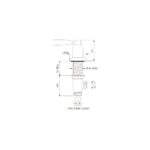 Perrin & Rowe Pair of 1/2" Contemporary Lever Deck Valves Nickel