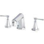 Perrin & Rowe Deco Lever 3 Hole Bath Filler Nickel
