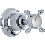 Perrin & Rowe Single 3/4" Traditional Crosstop Wall Valve Nickel
