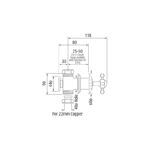 Perrin & Rowe Single 3/4" Traditional Crosstop Wall Valve Nickel
