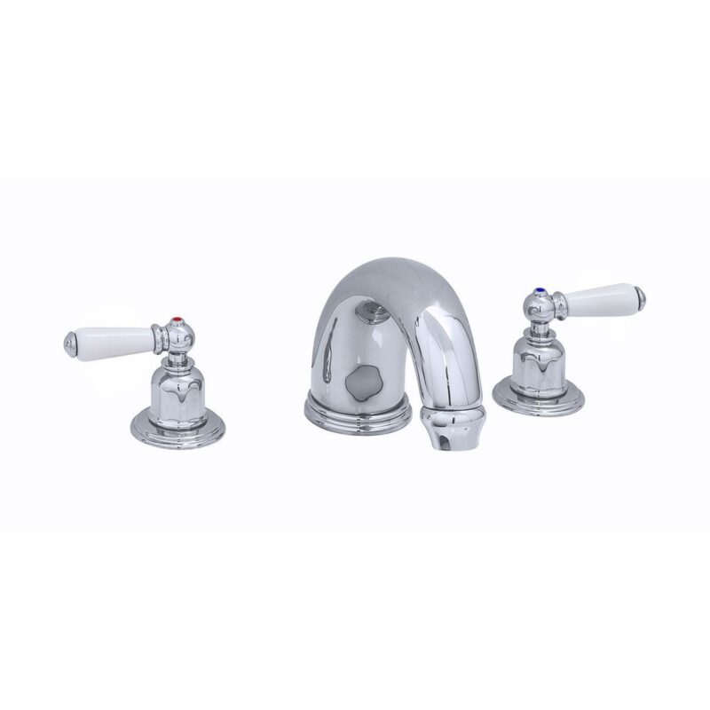 Perrin & Rowe 10" 3 Hole Bath Set with Lever Handles Pewter