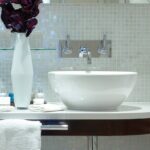 Perrin & Rowe Wall Mounted 3 Hole Basin Set on Back Plate Chrome