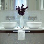 Perrin & Rowe Wall Mounted 3 Hole Basin Set on Back Plate Chrome