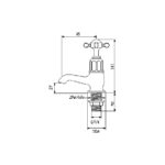 Perrin & Rowe Pair of Bath Taps with Crosshead Handles Nickel