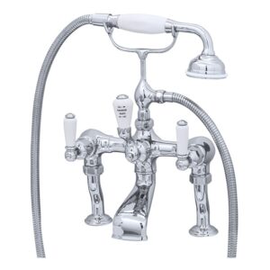 Perrin & Rowe Traditional Bath Shower Mixer & Pillar Unions, Lever