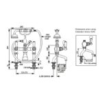 Perrin & Rowe Traditional Bath Shower Mixer & Pillar Unions, Lever