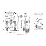 Perrin & Rowe Traditional Bath Shower Mixer & Pillar Unions, Cross