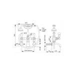 Perrin & Rowe Traditional Bath Shower Mixer & Wall Unions, Lever